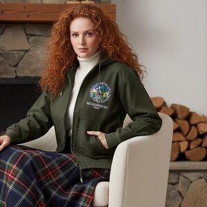 Los Algodones BC Baja California Mexico Lightweight Green Hoodie Jacket Size M